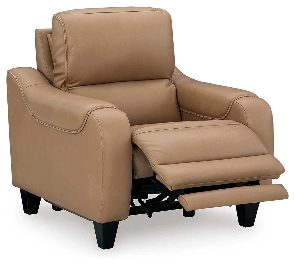 Mosswell - Power Recliner With Adj Headrest - Toffee Reclining Chairs by Ashley® - Walls Furniture & Mattress