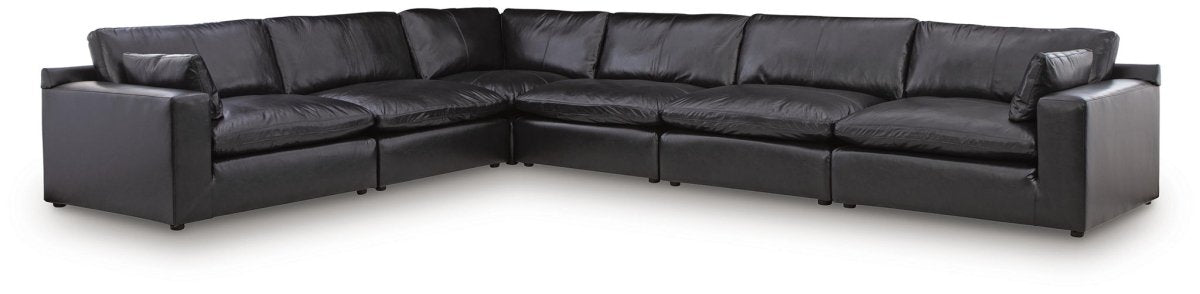 Emilia - Sectional Stationary Sectionals by Signature Design by Ashley® - Walls Furniture & Mattress
