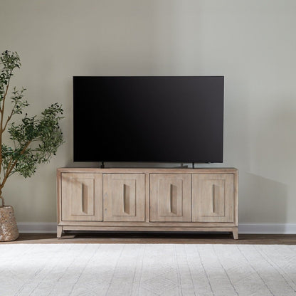 Brentwood - 78" TV Console - Sandstone TV Stands by Liberty Furniture - Walls Furniture & Mattress