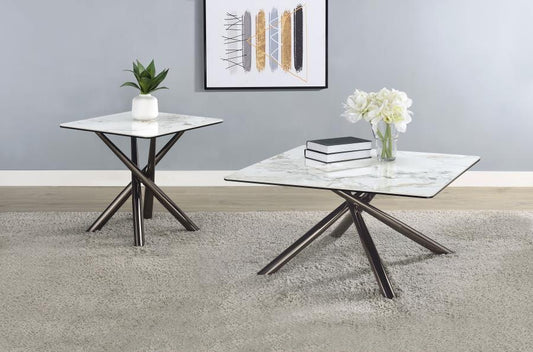 Carvell - Coffee Table Set Table Sets by Coaster Fine Furniture - Walls Furniture & Mattress