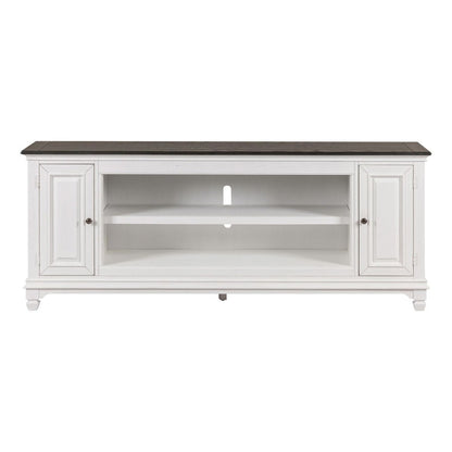 Fireplace TV Consoles - 80" Fireplace TV Console FTS - White Fireplace TV Stands by Liberty Furniture - Walls Furniture & Mattress