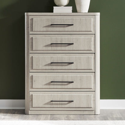Modern Play - 5 Drawer Chest - White Accent Chests by Liberty Furniture - Walls Furniture & Mattress