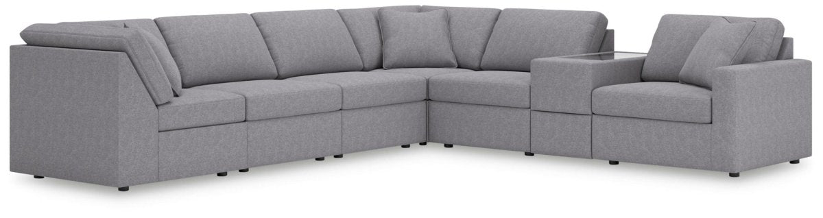 Modmax - Sectional - Granite Stationary Sectionals by Signature Design by Ashley® - Walls Furniture & Mattress