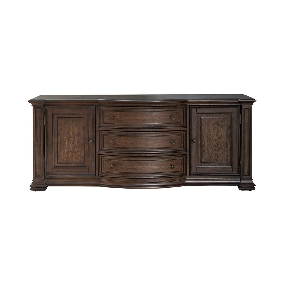 Provence Park - 78" TV Console - Brown TV Stands by Liberty Furniture - Walls Furniture & Mattress