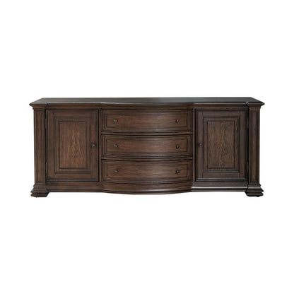 Provence Park - 78" TV Console - Brown TV Stands by Liberty Furniture - Walls Furniture & Mattress