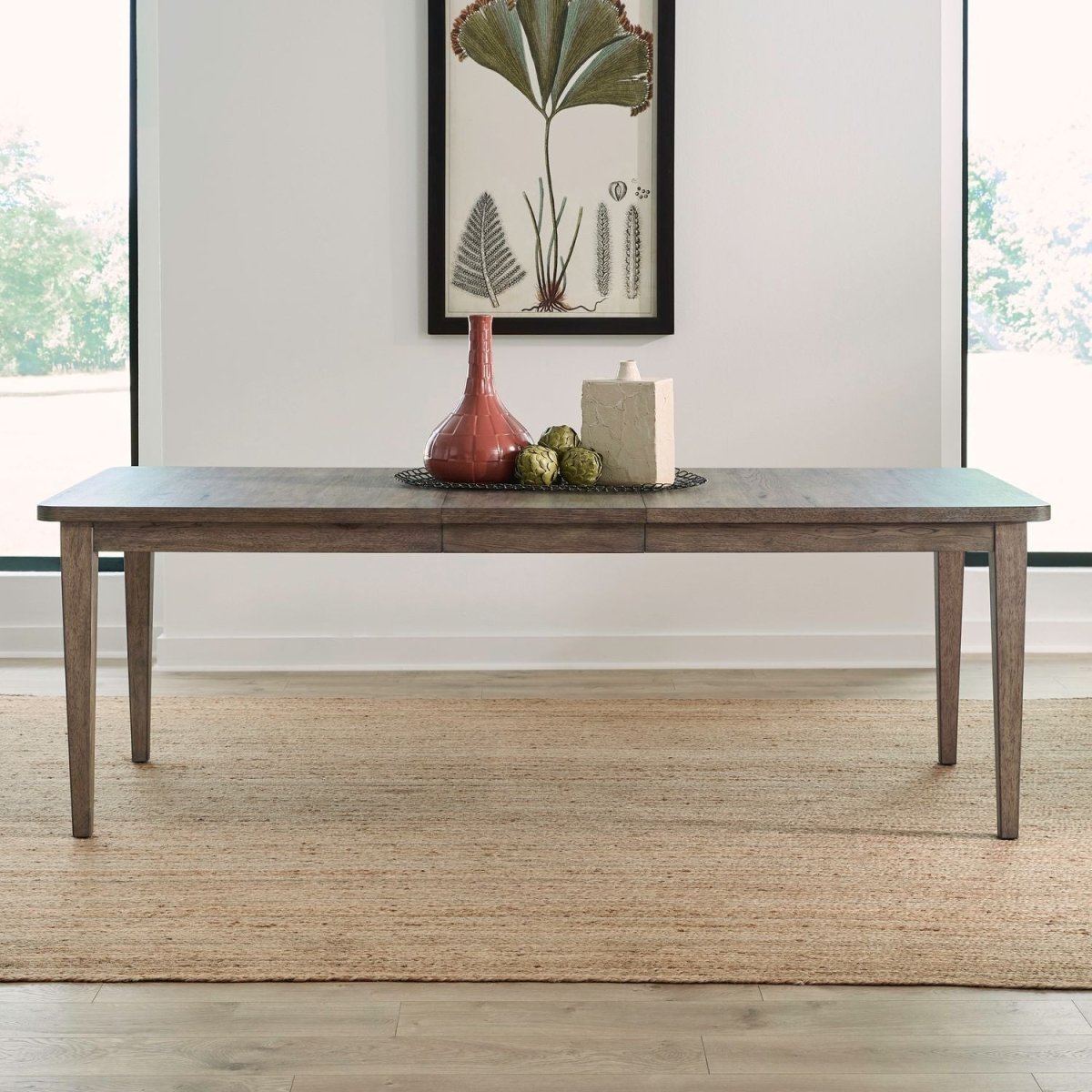 Sheridan Pointe - Rectangular Leg Table - Vintage Natural Dining Tables with Extensions by Liberty Furniture - Walls Furniture & Mattress