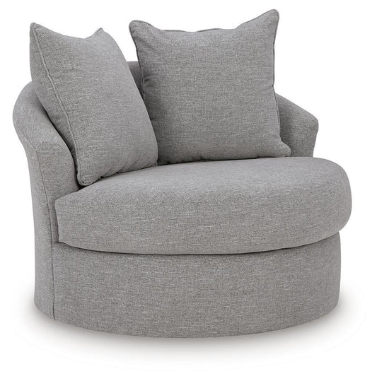 UrbanCrest - Swivel Accent Chair - Pewter Swivel Chairs by Signature Design by Ashley® - Walls Furniture & Mattress