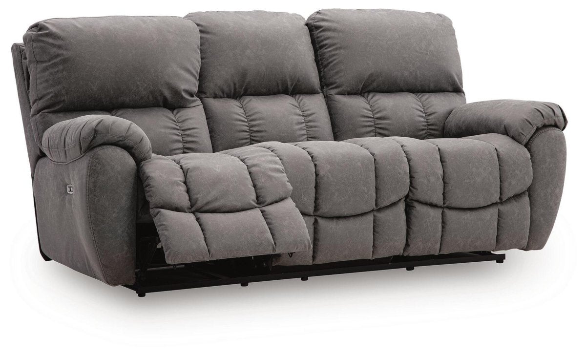 Bakerstein - Power Recline Sofa With Adjustable Headrest - Galaxy Reclining Sofas by Signature Design by Ashley® - Walls Furniture & Mattress