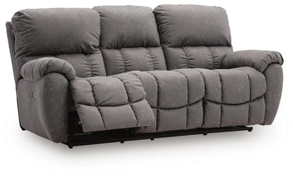 Bakerstein - Power Recline Sofa With Adjustable Headrest - Galaxy Reclining Sofas by Signature Design by Ashley® - Walls Furniture & Mattress
