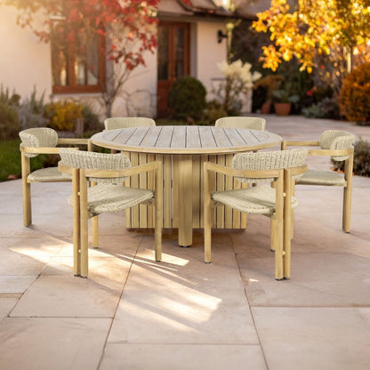 Sedona - Round Patio Dining Set 5 Piece Outdoor Sets by New Classic - Walls Furniture & Mattress