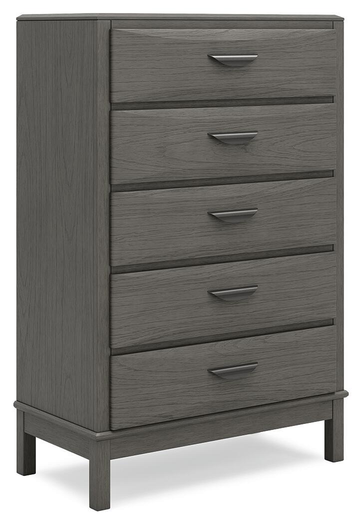 Mazing - Five Drawer Chest - Gray Accent Chests by Signature Design by Ashley® - Walls Furniture & Mattress
