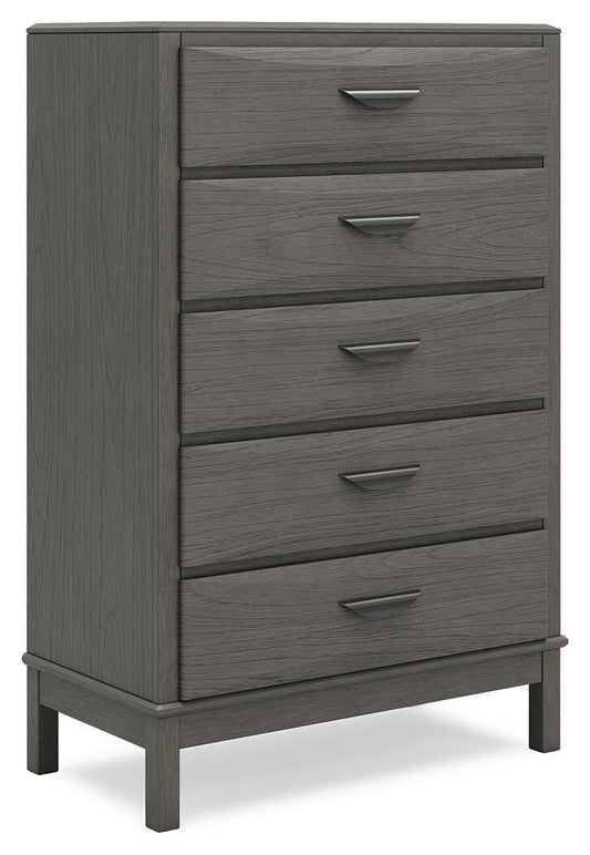 Mazing - Five Drawer Chest - Gray Accent Chests by Signature Design by Ashley® - Walls Furniture & Mattress