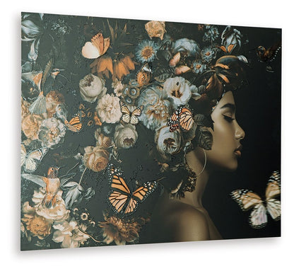 Valfer - Orange / Black / White - Wall Art Wall Decor by Signature Design by Ashley® - Walls Furniture & Mattress