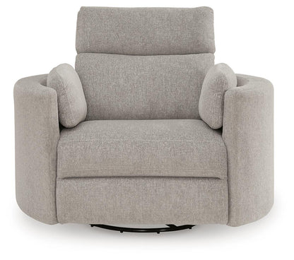 ModMax Luxe - Swivel Glider Power Recliner - Flint Swivel Glider Chairs by Benchcraft® - Walls Furniture & Mattress