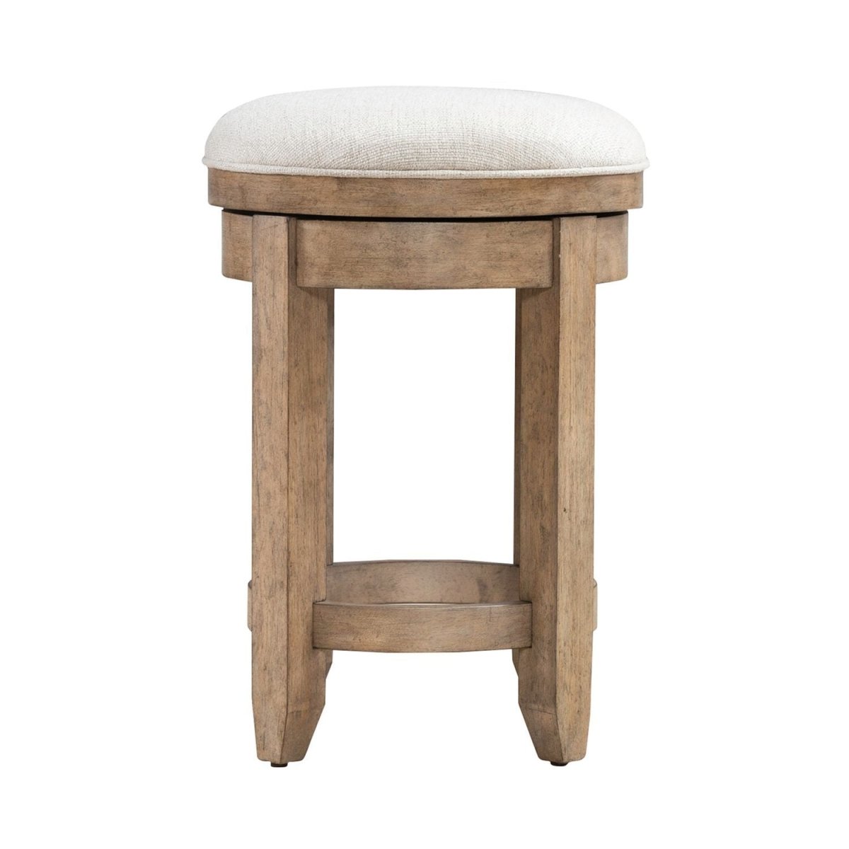 Millstone - Upholstered Console Swivel Stool (RTA) - Nutmeg Counter Height (24" - 27") by Liberty Furniture - Walls Furniture & Mattress