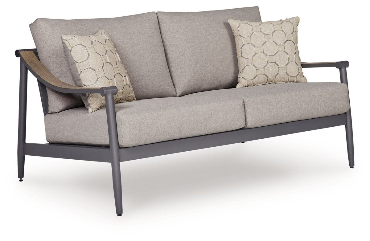 Ocean Beach - Loveseat With Cushion - Gray Loveseats by Signature Design by Ashley® - Walls Furniture & Mattress