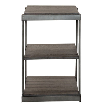 Modern View - Tiered End Table - Dark Gray End Tables by Liberty Furniture - Walls Furniture & Mattress