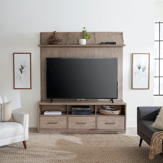 City Scape - Entertainment Center - Burnished Beige Entertainment Centers by Liberty Furniture - Walls Furniture & Mattress