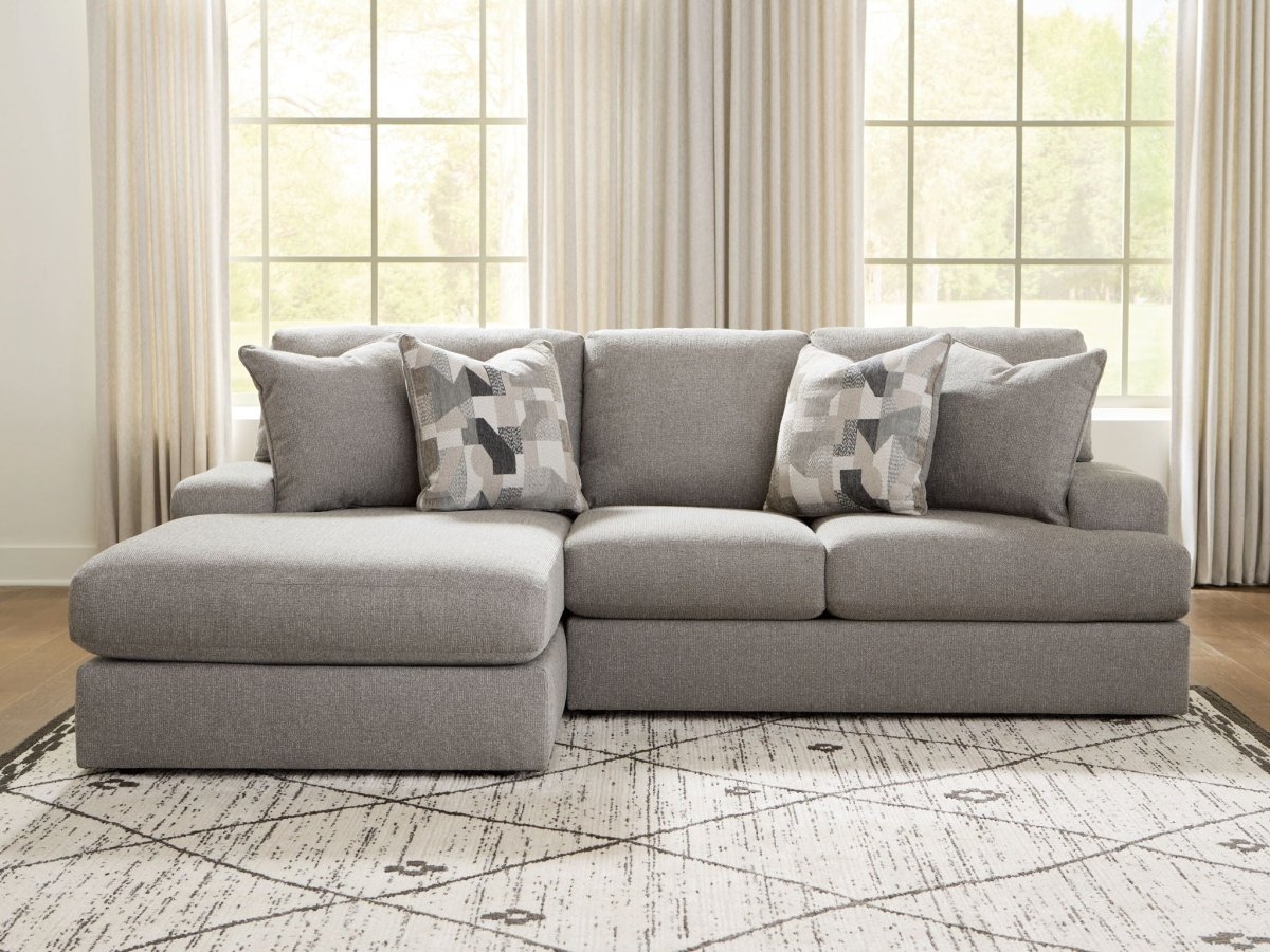 Lindon - Sectional Stationary Sectionals by Benchcraft® - Walls Furniture & Mattress