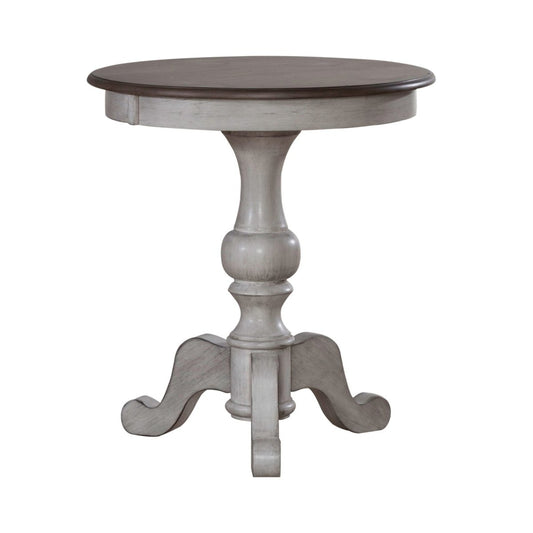 Ocean Isle - Round End Table - White End Tables by Liberty Furniture - Walls Furniture & Mattress