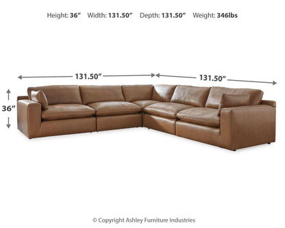 Emilia - Sectional Stationary Sectionals by Signature Design by Ashley® - Walls Furniture & Mattress