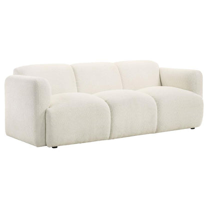 Dorset - Fabric Upholstered Round Track Arm Sofa Stationary Sofas by Coaster Fine Furniture - Walls Furniture & Mattress