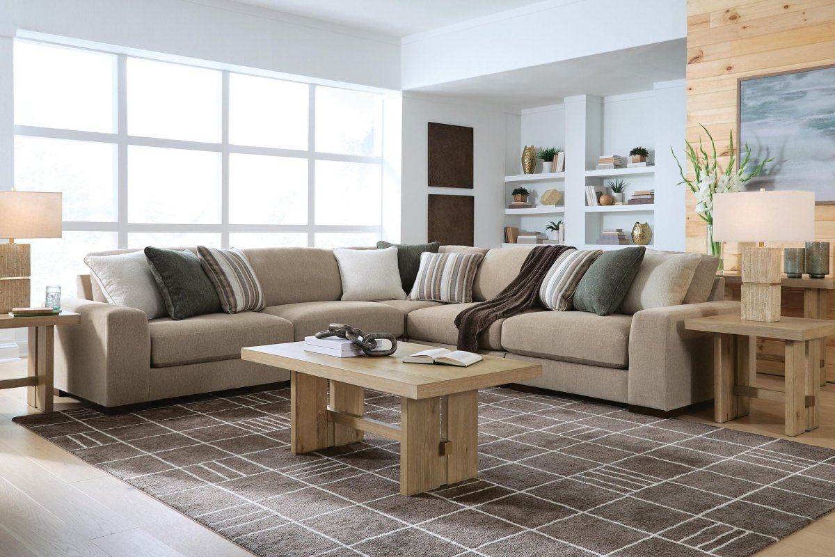 Linenhause - Sectional Stationary Sectionals by Benchcraft® - Walls Furniture & Mattress