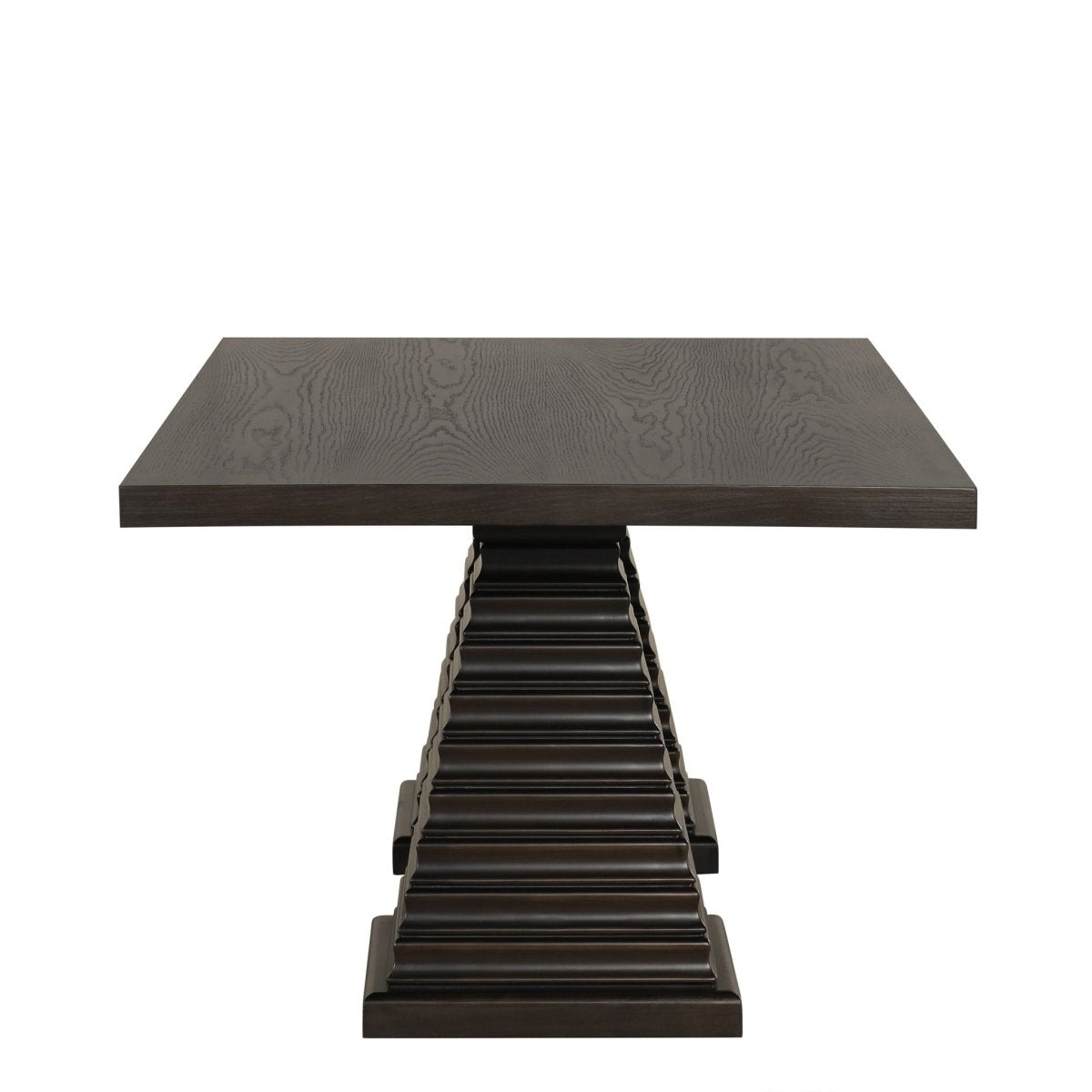 Plateau - 78" Rectangle Dining Table - Top & Base - Dark Brown Dining Tables by New Classic - Walls Furniture & Mattress