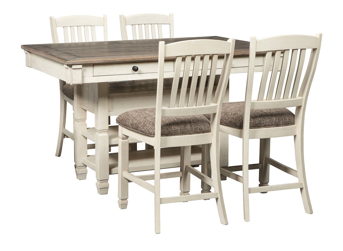 Bolanburg - Rectangular Counter Table Set 5 Piece Dining Room Sets by Signature Design by Ashley® - Walls Furniture & Mattress