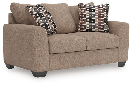 Triston - Peaks - Suede - Loveseat Stationary Loveseats by Benchcraft® - Walls Furniture & Mattress