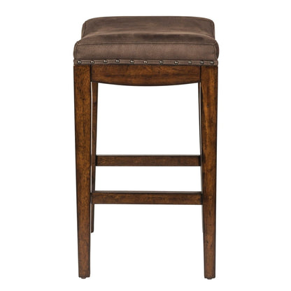 Aspen Skies - Uph Console Stool Counter Height (24" - 27") by Liberty Furniture - Walls Furniture & Mattress
