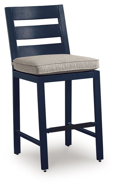 East Beach - Barstool (Set of 2) - Blue Stool Sets by Signature Design by Ashley® - Walls Furniture & Mattress