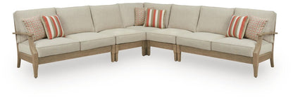 Clare View - Outdoor Sectional Stationary Sectionals by Signature Design by Ashley® - Walls Furniture & Mattress