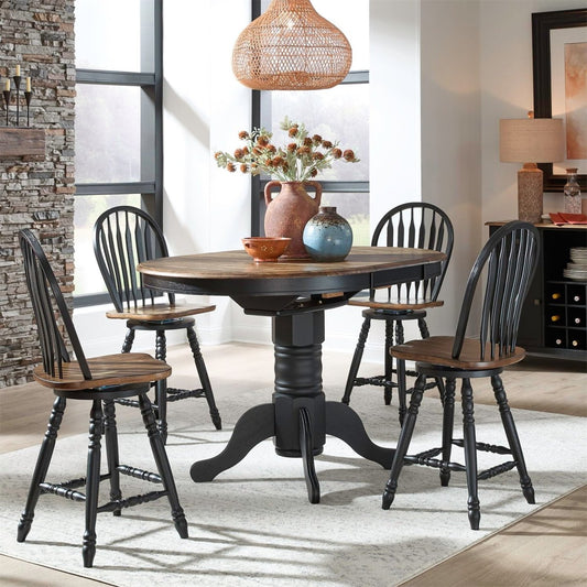 Carolina Crossing - Gathering Table Set 5 Piece Dining Room Sets by Liberty Furniture - Walls Furniture & Mattress