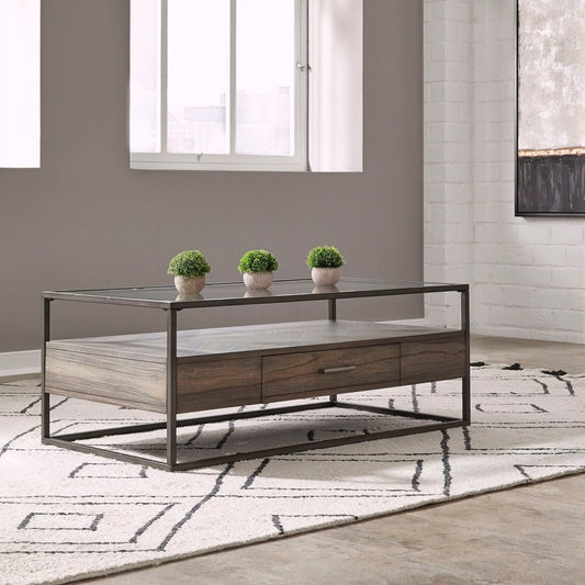 Jamestown - Rectangular Cocktail Table - Tobacco Cocktail Tables by Liberty Furniture - Walls Furniture & Mattress