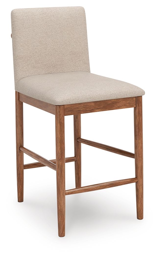 Isanti - Upholstered Barstool (Set of 2) - Light Brown Stool Sets by Millennium® by Ashley - Walls Furniture & Mattress
