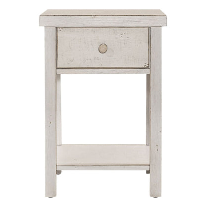 Modern Farmhouse - Drawer Chair Side Table Chair Side Tables by Liberty Furniture - Walls Furniture & Mattress