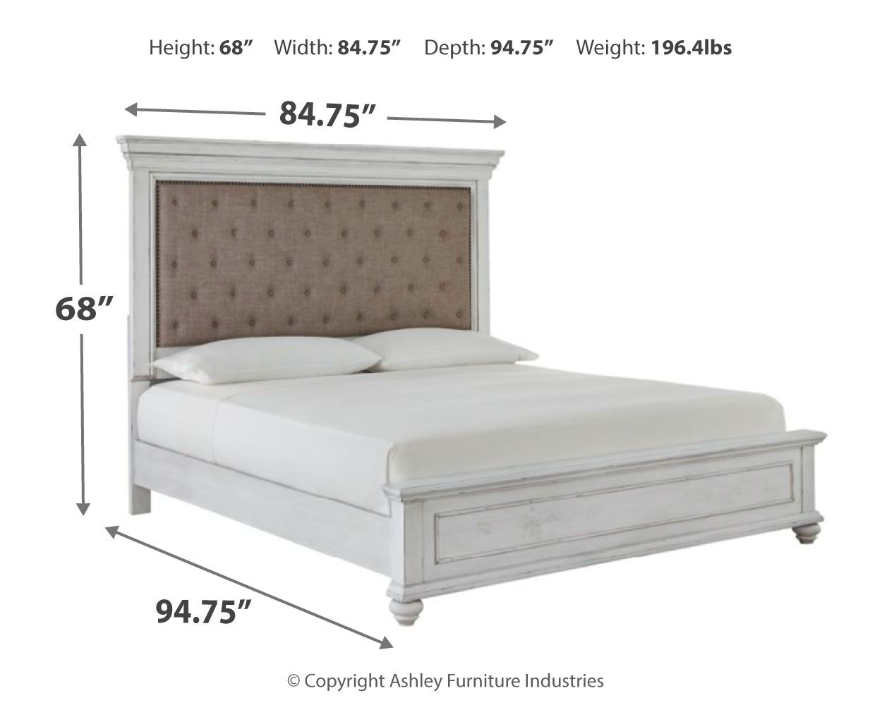 Kanwyn - Upholstered Panel Bed Upholstered Beds by Benchcraft® - Walls Furniture & Mattress