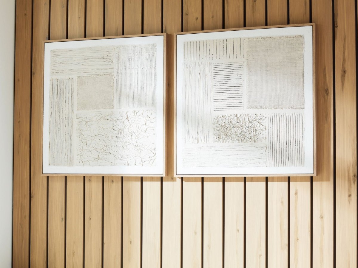 Andorfield - Wall Art Set (Set of 2) - Beige / Black / White Canvas Art Sets by Signature Design by Ashley® - Walls Furniture & Mattress