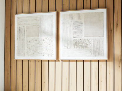 Andorfield - Wall Art Set (Set of 2) - Beige / Black / White Canvas Art Sets by Signature Design by Ashley® - Walls Furniture & Mattress