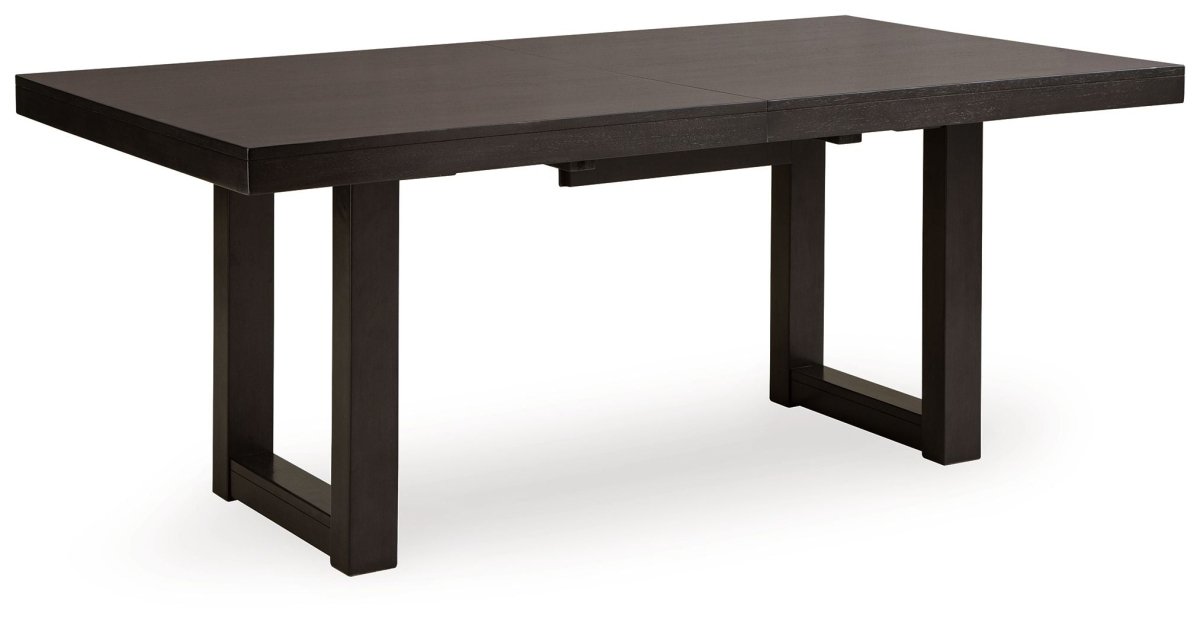 Neymorton - 7 Pc. - Rectangular Extension Table, 6 Side Chairs - Dark Grayish Brown 7 Piece Dining Room Sets by Signature Design by Ashley® - Walls Furniture & Mattress