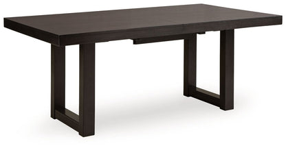 Neymorton - 7 Pc. - Rectangular Extension Table, 6 Side Chairs - Dark Grayish Brown 7 Piece Dining Room Sets by Signature Design by Ashley® - Walls Furniture & Mattress