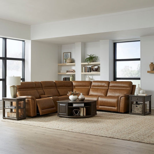 Cooper - 6 Piece Sectional Reclining Sectionals by Liberty Furniture - Walls Furniture & Mattress