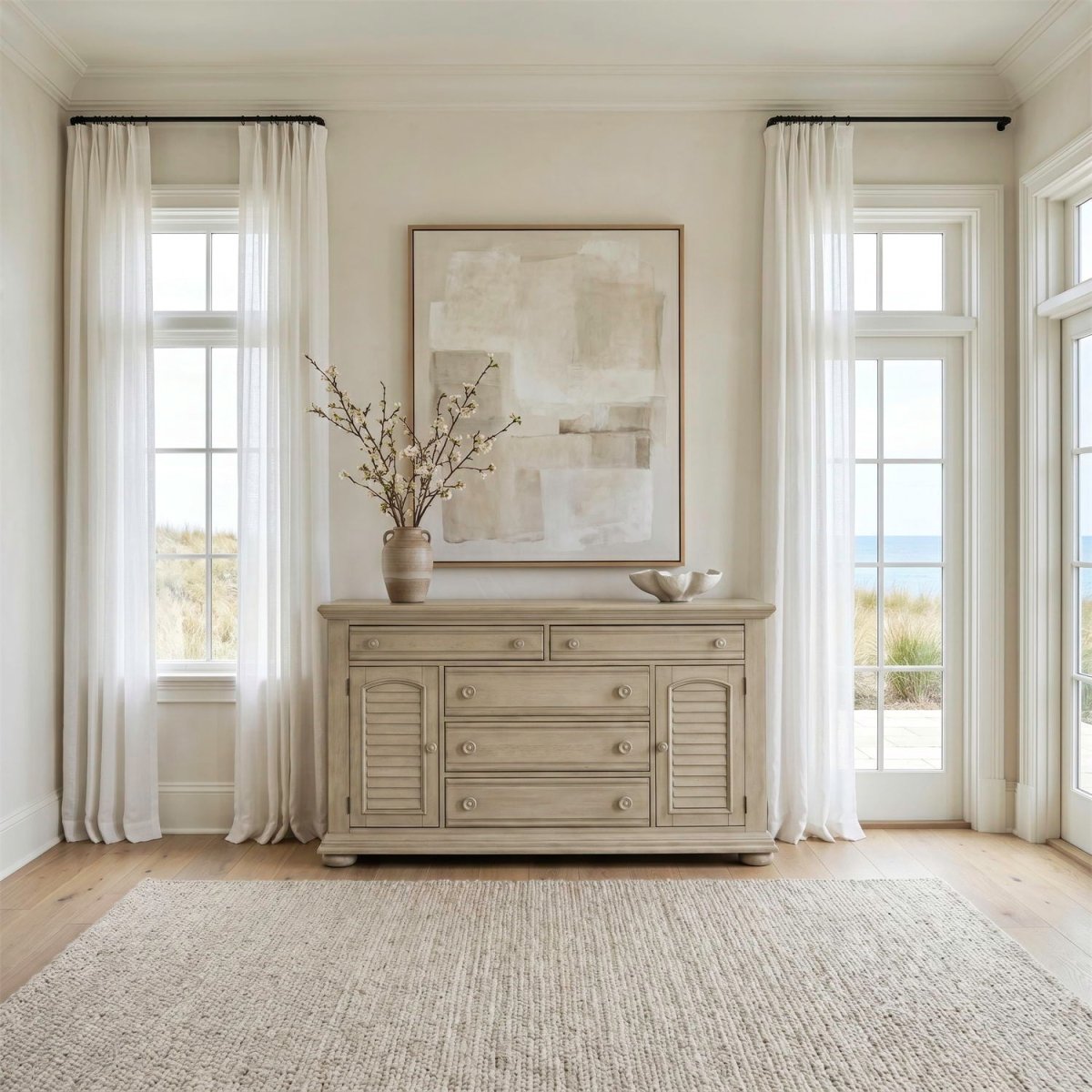 Summer House - 2 Door 5 Drawer Dresser - Sand Dune Dressers by Liberty Furniture - Walls Furniture & Mattress