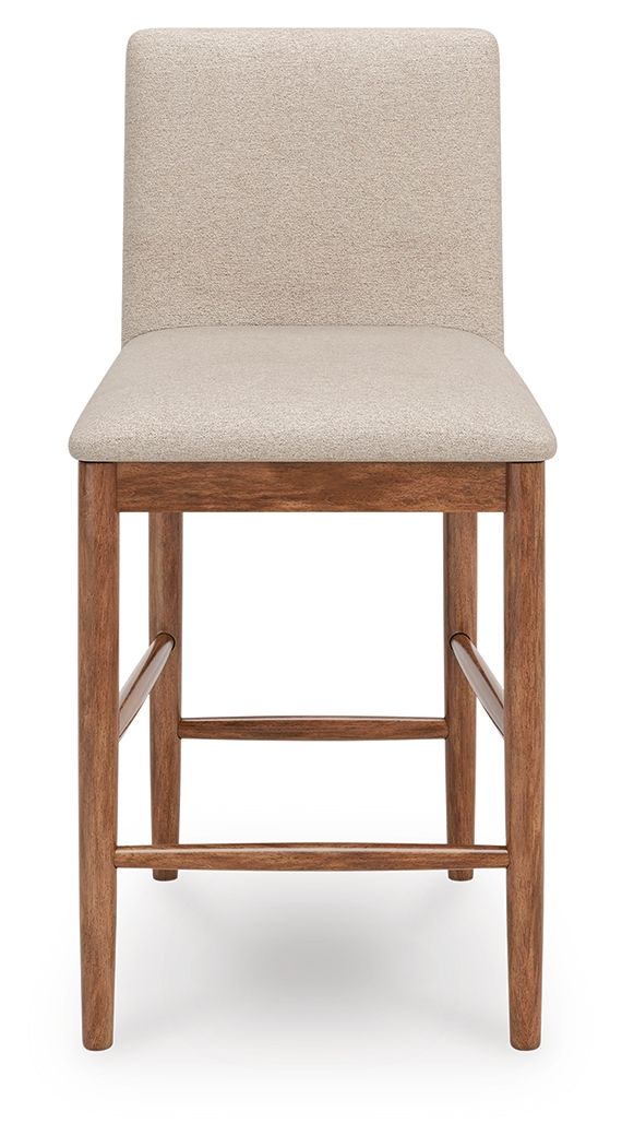 Isanti - Upholstered Barstool (Set of 2) - Light Brown Stool Sets by Millennium® by Ashley - Walls Furniture & Mattress