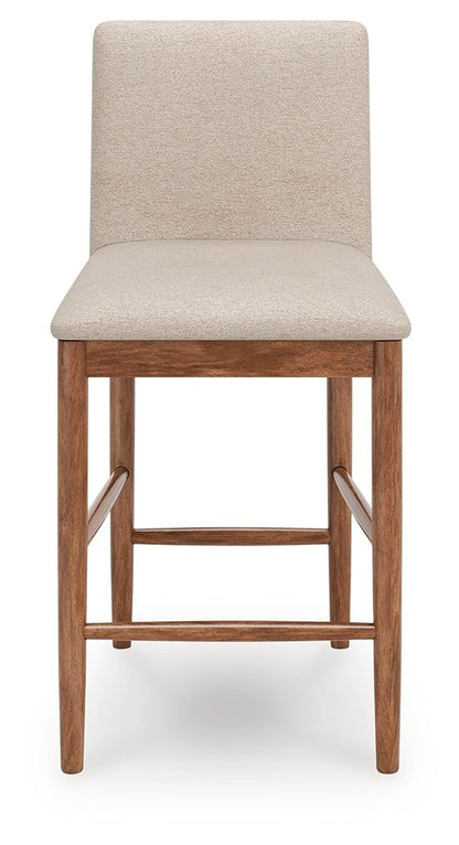Isanti - Upholstered Barstool (Set of 2) - Light Brown Stool Sets by Millennium® by Ashley - Walls Furniture & Mattress