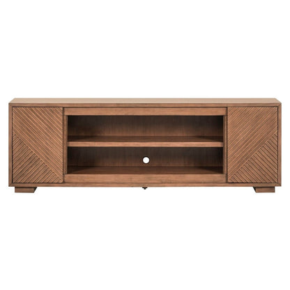 Fireplace TV Consoles - 84'' Fireplace TV Console Multiplees - Light Brown Fireplace TV Stands by Liberty Furniture - Walls Furniture & Mattress