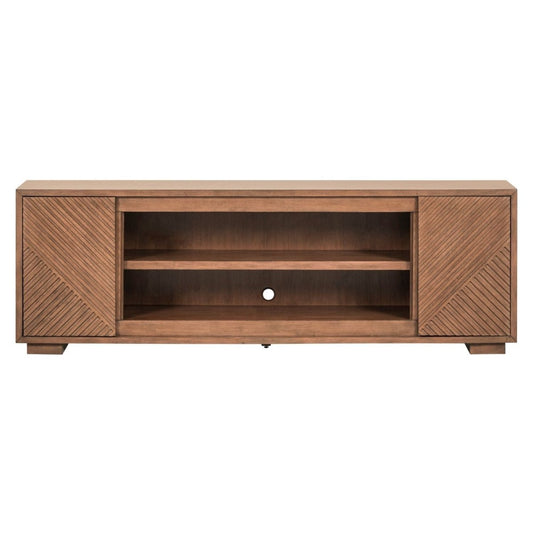 Fireplace TV Consoles - 84'' Fireplace TV Console Multiplees - Light Brown Fireplace TV Stands by Liberty Furniture - Walls Furniture & Mattress