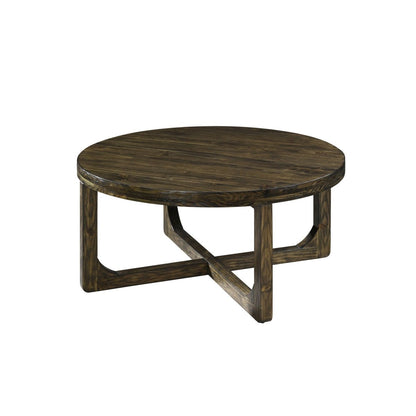 Kerby - Round Coffee Table - Dark Brown Coffee Tables by New Classic - Walls Furniture & Mattress