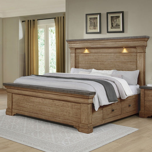 Augusta - Platform Storage Bed Storage Beds by New Classic - Walls Furniture & Mattress